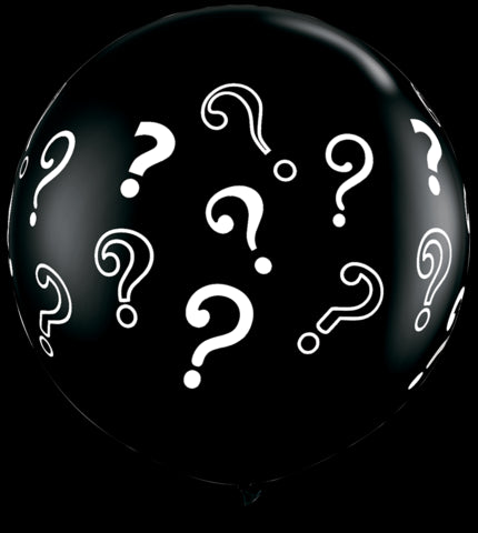 3 Foot Gender Reveal Balloon with Confetti-INFLATED